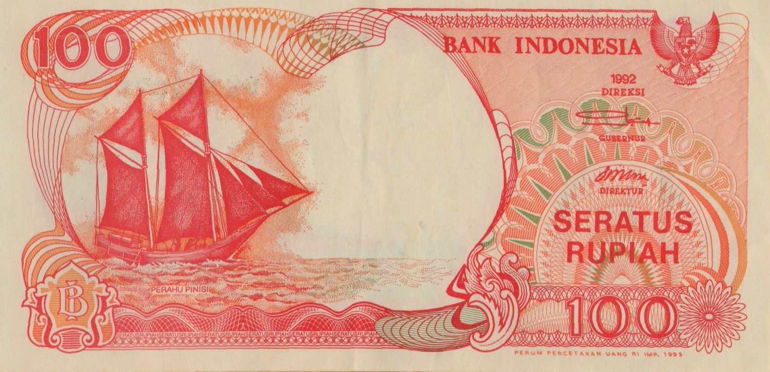 Indonesia 100 1993 UNC P-127/b